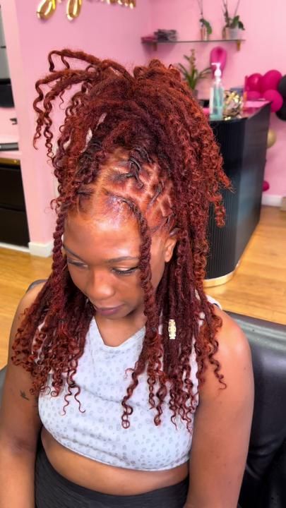 Loc Extension Hair Styles, Loc Styles With Extensions, Locs With Extensions, Loc Extensions Styles, Blond Locs, Dreads Black Women, Loc Extensions Human Hair, Loc Colors, Hair Study