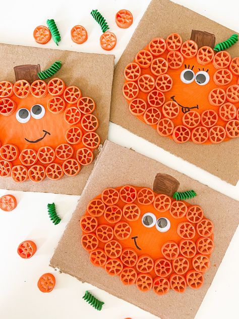 25+ FUN Halloween Crafts for Kids - ABCDee Learning Pasta Crafts, Pumpkin Activities, October Crafts, Fun Fall Crafts, Fall Arts And Crafts, Fun Halloween Crafts, Easy Fall Crafts, Kindergarten Crafts, Fall Crafts For Kids