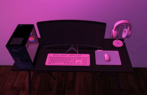 Gaming PC Set Up Collection | SimmerKate on Patreon Gaming Pc Set, Ts4 Mods, The Sims 4 Pc, Sims 4 Clutter, Sims Games, The Sims 4 Download, Sims Four, Sims4 Clothes, Sims 4 Cc Furniture