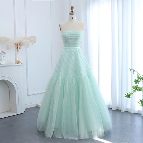 SS483 💕 Ethereal elegance awaits! Experience the luxury evening wedding party dress that exceeds expectations. Get yours now and shine bright on your special day. Mint Green Wedding Dress, Evening Dresses Short Parties, Green Wedding Dress, Mint Green Wedding, Dress For Wedding Party, Green Formal Dresses, Green Evening Dress, Dress For Wedding, Fashion Gowns