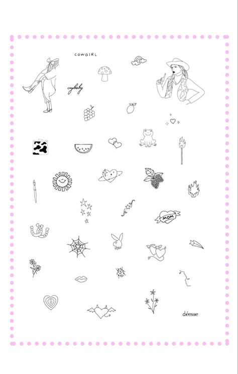 Tiny Tattoo Flash, Sticker Sleeve Tattoos For Women, Smol Tattoos, Chilli Tattoo, Sticker Sleeve Tattoo, Tattoo Stencil Designs, Fingerprint Tattoos, Sticker Sleeve, Small Forearm Tattoos