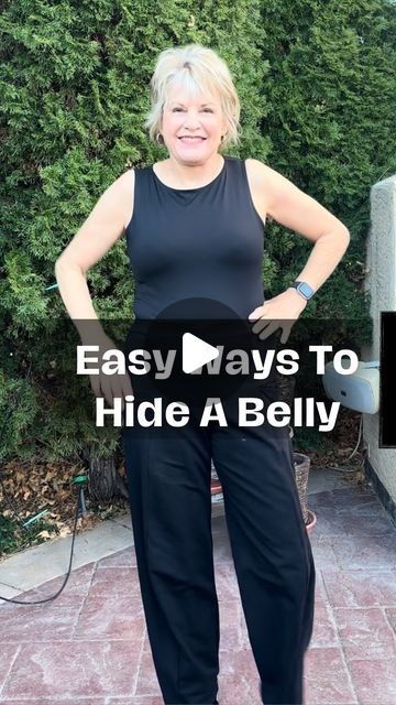 Outfits Ideas For Big Belly, Flattering Shirts For Big Belly, Best Jeans For Big Belly, Belly Hiding Poses, How To Wear Crop Tops With A Belly, Wide Leg Pants Big Tummy, Outfits That Hide Your Lower Belly, Outfits For Tummy Pooch, Outfits For Big Belly Women