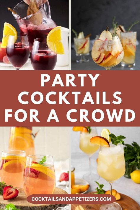 The best big batch vodka cocktail recipes!  Boozy recipes for vodka pitcher cocktails. Alcoholic drinks to serve in highball glasses, punch bowls and large cocktail pitchers for Christmas drinks and winter party cocktails. Cocktail recipes for a crowd. Perfect for party drinks and holiday entertaining. Drink Ideas For Party Alcoholic, Easy Drinks Alcohol Recipes For Party, Easy Pitcher Cocktails Party Drinks, Cocktail Batch Recipes, Large Pitcher Cocktails, Big Batch Vodka Cocktails, Vodka Party Drinks, Vodka Pitcher Cocktails, Batch Vodka Cocktails