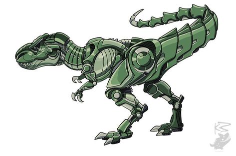 Robot Raptor, Robotic Dinosaur, Robot Dinosaur, Mechanical Animals, Robot Animal, Jurassic World Dinosaurs, Mechanical Art, Arte Robot, Art Tumblr