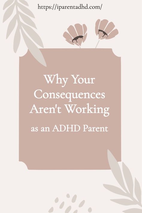 Parents of kids with ADHD often need specialized skills and strategies to use consequences in an effective way. Read this blog post for more tips on how to make them work for your family. Add Kids Tips, How Ya Coping Son, Odd Children Tips, Appropriate Discipline By Age, Demand Avoidance Children, Child Psychologist, Difficult Children, Add Kids, Think Positive Thoughts