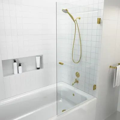 Buy Shower Doors Online at Overstock | Our Best Showers Deals Cleaning Shower Glass, Bathtub Shower Doors, Bathtub Doors, Glass Hinges, Tub Doors, Bath Panel, Cottage Bathroom, Tub Shower Doors, Frameless Shower Doors