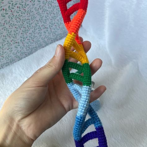 Crocheted dna.