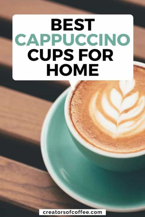 Enjoy drinking a cappuccino at home with these great cappuccino cups. Whether you are looking for classic coffee cups or modern coffee mugs, these are the best coffee cups for a cappuccino coffee #coffee #cappuccino Cappuccino At Home, Espresso Drink Recipes, Healthy Coffee Drinks, Cappuccino Recipe, Apricot Smoothie, Coffee Gift Basket, Espresso At Home, Coffee Cappuccino, Easy Coffee Recipes