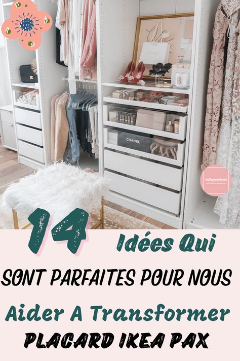 Un tour d'horizon des meilleures transformations à l'aide du système de placard IKEA PAX avec des hacks pour lui donner un aspect personnalisé et des solutions pour créer le placard le plus fonctionnel. Dressing Ikea Hack, Idee Dressing, Armoire Pax Ikea, Dressing Pax Ikea, Dressing Pax, Pax Hack, Dressing Ikea, Pax Ikea, Armoire Pax