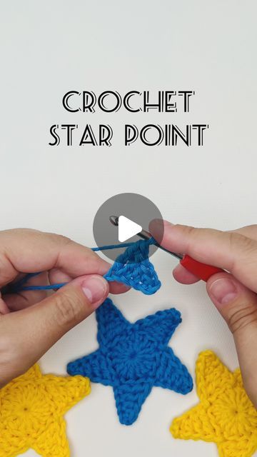 Olena | Jolly Lizard | Crocheter 𖧹  Designer on Instagram: "Create a perfect star point 🌟   Watch this short video to learn how to create a perfect point for your star!   For a complete step-by-step guide on making a 5-point star, head over to my YouTube channel and check out my full tutorial ✨   Don’t forget to like, share and follow for more #jollylizard_crochet_tips and #jollylizard_crochet_pattern   #crochetpattern #freecrochetpattern #crochetstar #crochettutorial #beginnercrochet #crochetbeginner #crochetersofinstagram" Crochet 5 Point Star Free Pattern, Star Crochet Pattern Free, How To Crochet A Star, Crochet A Star, Star Blanket, Crochet Tips, Crochet Stars, How To Crochet, Crochet For Beginners