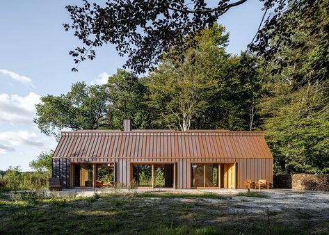 Live Work Space, Metal Siding, The Door Is Open, Getaway Cabins, Architecture Studio, Modern Barn, Soho House, Cabin Design, Aarhus