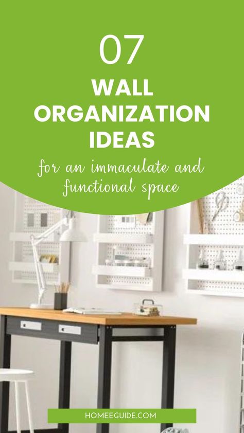 Wall Organization Ideas Wall Organizer Ideas, Wall Organization Ideas, Office Wall Organization, Magnetic Organizer, Grid Panel, Declutter Your Life, Creative Display, Functional Space, Boost Productivity