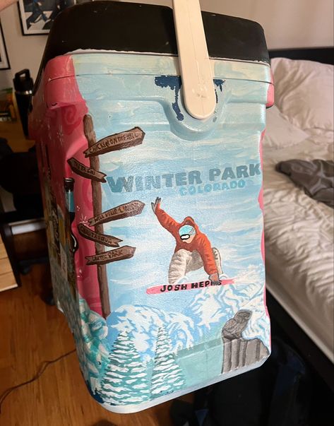 Painted Coolers For Guys, Frat Coolers Ideas Formal, Frat Formal Coolers, Frat Coolers Ideas, Bf Christmas, Nola Cooler, Formal Coolers, Formal Cooler Ideas, Formal Cooler