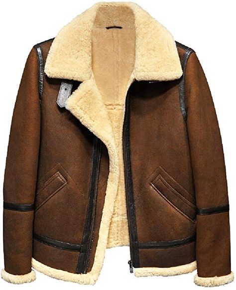 Mens Fur Coat, Flying Jacket, Mens Fur, Sheepskin Jacket, Aviator Jackets, Aviator Style, Flight Jacket, Genuine Leather Jackets, Military Style