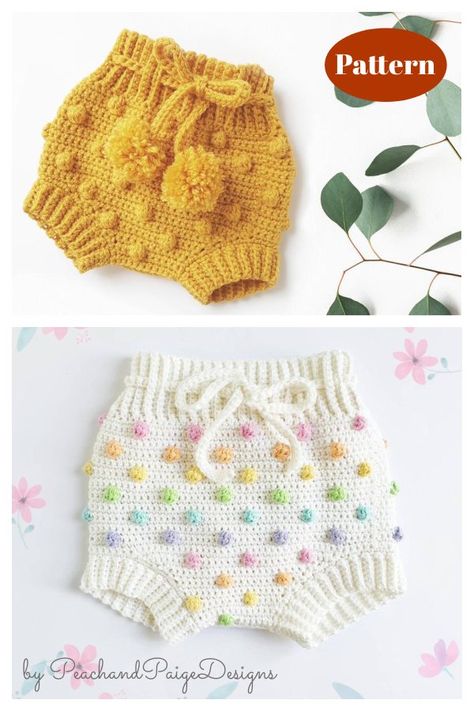 Easy Newborn Crochet, Crochet Baby Bloomers, Baby Bloomers Pattern, Bloomer Shorts, Baby Niece, Shorts Crochet, Crochet Romper