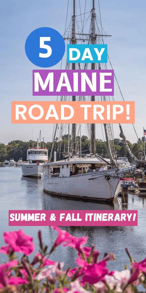 5 Day Maine Road Trip: Steal Our Summer & Fall Itinerary! Maine Itinerary, Maine Road Trip, Visit Maine, East Coast Road Trip, Maine Vacation, Maine Travel, Maine Usa, Road Trip Hacks, Road Trip Planning