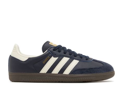 Adidas Sneakers | Flight Club Navy Adidas Samba, Samba Navy Blue, Navy Blue Sambas, Navy Sambas, Blue Sambas, Samba Shoes, Sneak Attack, Things I Need To Buy, Navy Blue Shoes