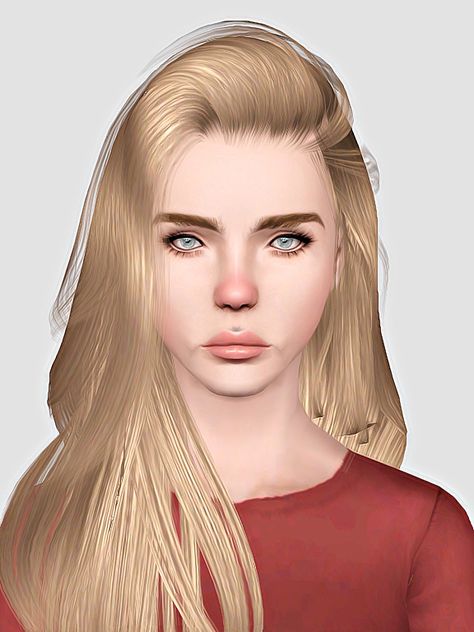 Raonjena 36 hairstyle retextured by Sweet Sugar for Sims 3 - Sims Hairs - http://simshairs.com/raonjena-36-hairstyle-retextured-by-sweet-sugar/ Sims 3cc, Sims3 Cc, 3 Hairstyles, Faces Drawing, Ts3 Cc, Sims 3 Cc Finds, Best Hairstyle, The Sims 3, Sims Hair