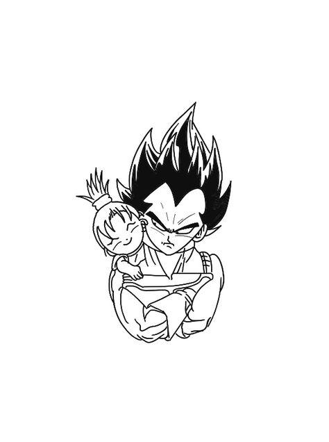 Vegebul Family, Shen Long Tattoo, Dragon Ball Tattoo, Cute Canvas Paintings, Minimalist Tattoos, Cute Canvas, Dragon Balls, Family Tattoos, Tattoos For Daughters