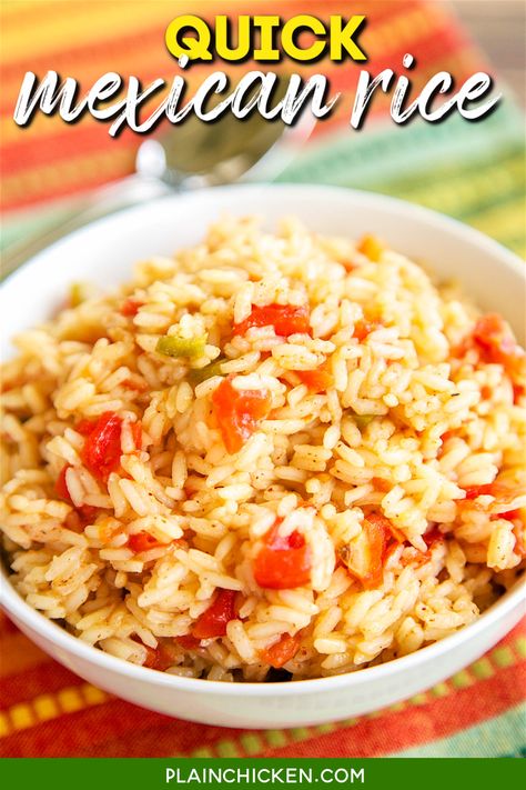 Rotel Rice Recipes, Rotel Rice, Quick Mexican Rice, Rotel Chili, Rice Mexican, Mexican Rice Recipe, Mexican Rice Easy, Mexican Chicken Casserole, Mexican Rice Recipes