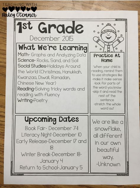 Class Newsletters for Easy Organization. Great tips for new teachers. First Grade Newsletter, Class Newsletter Template Free, Class Newsletter Template, Music Calendar, Kindergarten Newsletter, Class Newsletter, Daily Schedule Kids, Weekly Report, Preschool Newsletter