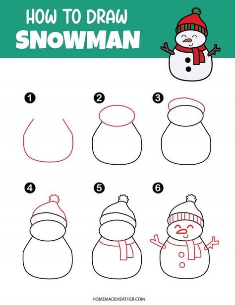 How To Draw An Elf For Kids, Snowman Step By Step Drawing, Easy Santa Drawing Step By Step, Drawing Names Ideas For Christmas, How To Draw A Snowman Step By Step, Simple Christmas Sketches, How To Draw Winter, Holly Drawing Simple, Christmas Drawings Easy For Kids