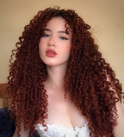 Dark Ginger Curly Hair, Ginger Hair Dark, Curly Dark Red Hair, Hair Inspo Curly, Curly Hair Wedding, Dark Ginger Hair, Dark Ginger, Hairstyle Examples, Red Hair Inspo