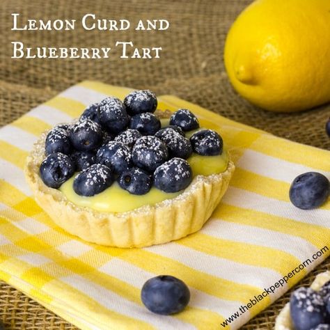 Blueberry Tarts, Blueberry Tart, Lemon Dessert Recipes, Mini Tart, Lemon Tart, Blueberry Recipes, Lemon Desserts, Lemon Recipes, Lemon Blueberry