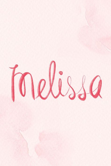 Psd Melissa name pink word typography | premium image by rawpixel.com / Busbus Melissa Name, Typography Psd, Pink Word, Word Typography, Calligraphy Words, Free Illustrations, Free Design Resources, Art Work, Typography