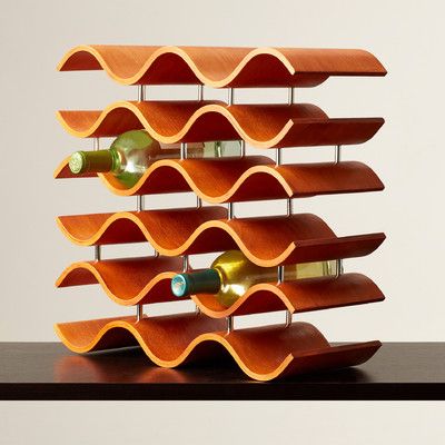 Wade Logan Ernesto 15 Bottle Tabletop Wine Rack Contemporary Wine Racks, Wine Organization, Tabletop Wine Rack, Wine Press, Wine Stand, Table Top Wine Rack, Wine Carafe, Expensive Wine, Wine Bags