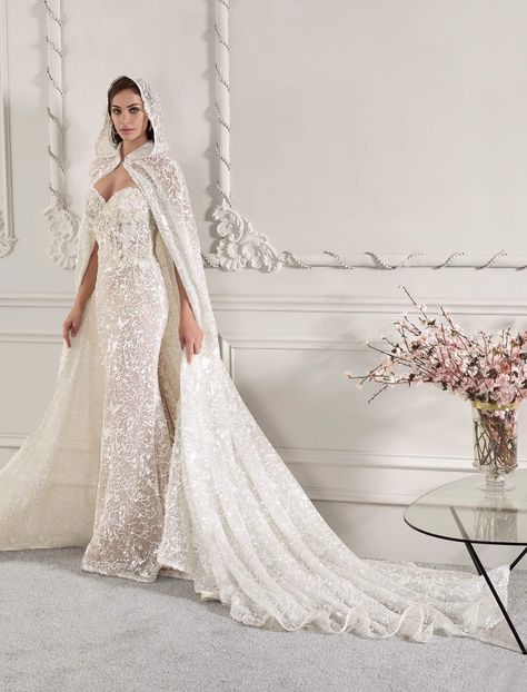 Demetrios Wedding Dress, Cape Wedding Dress, Gaun Fashion, Wedding Cape, Local Wedding, A Wedding Dress, Wedding Dress Inspiration, Wedding Dress Ideas, Wedding Dress Styles