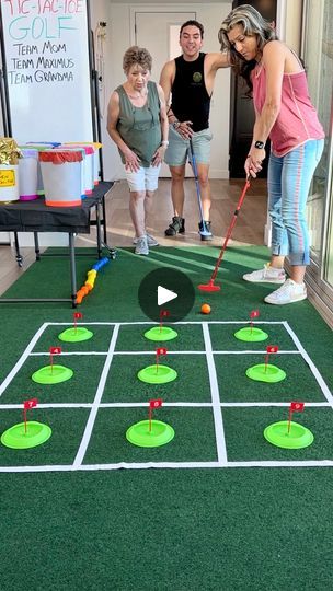 Tic Tac Toe with Golf New Challenge | Tic Tac Toe with Golf New Challenge | By Michael Tee | Facebook Golf Tournament Games, Golf Games For Kids, Abs Of Steel, Ladder Golf, Golf Party Games, Mini Golf Games, Goofy Golf, Golf Games, Church Picnic