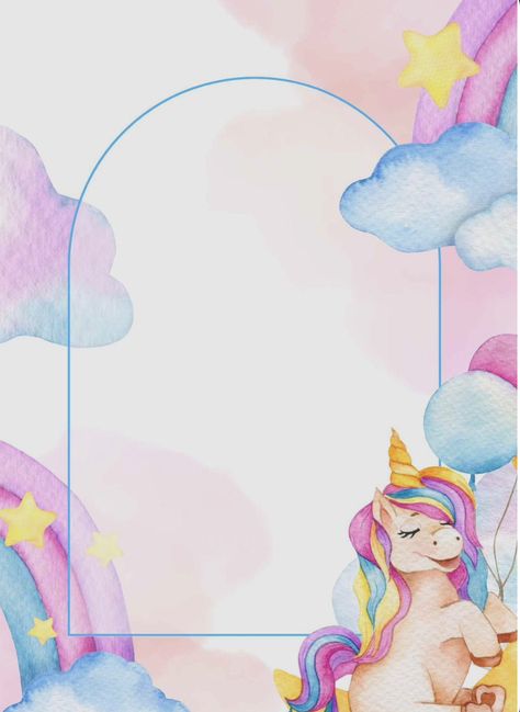 Unicorn Invitation Background, Unicorn Birthday Invitations Template, Alice Cookies, Unicorn Invitation Template, Baby Shower Invitations Templates, Unicorn Template, Unicorn Background, Unicorn Frame, Harry Potter Theme Birthday