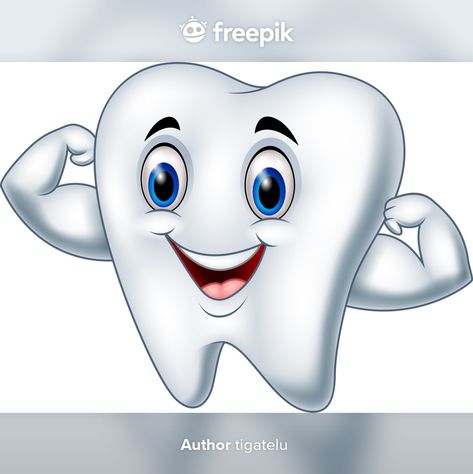 Cartoon strong tooth character | Premium Vector #Freepik #vector #character #cartoon #comic #health Home Remedies For Cavities, Tooth Cartoon, Health Aesthetic, Kedokteran Gigi, Tupac Pictures, Braces Colors, Dental Braces, Nice Teeth, Dental Art