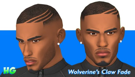 Sims 4 Cc Male Hair Buzz Cut, Sims 4 Cc Black Male Hair Curly, Sims 4 Cc Curly Hair Male, Sims 4 Cc Black Male Hair, Sims 4 Afro Hair Male, Wolverine Claws, Sims 4 Hair Male, Sims 4 Male Clothes, Sims 4 Content