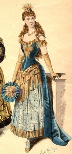 Mrs Bertin's Jewelry Box: Victorian Fancy Dress: Electric Light Victorian Fancy Dress, Fancy Dress Ball, 1890s Fashion, Costume Ball, Vintage Halloween Costume, Masquerade Costumes, Victorian Costume, Fashion Illustration Vintage, Costume Collection