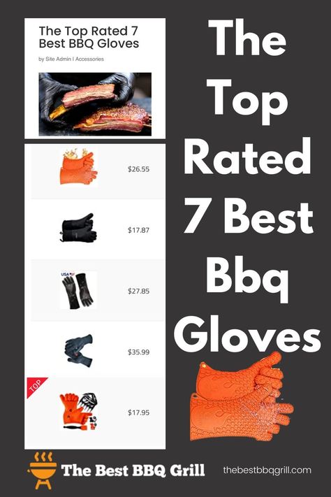 BBQ gloves are pretty much a necessity for any serious griller, smoker, or BBQ fanatic. A good pair of grill gloves will ensure that your hands, wrists, and forearms remain safe from burns while turning out another one of your culinary masterpieces. They are an essential item for handling grill grates, pizza stones, hot pans and food. So check out 7 of the best BBQ gloves there are many different types and styles to choose from. #bestbbqgloves #bbqgloves #heatresistantgloves Pizza Stones, Grill Gas, Best Gas Grills, Bbq Gloves, Heat Resistant Gloves, Grill Grates, Pizza Ovens, Best Bbq, Pizza Stone