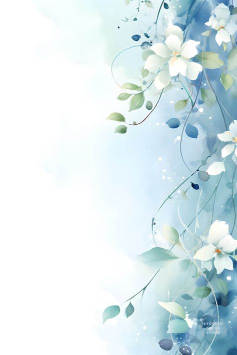 Beautiful Frames And Borders, Floral Border Design Frames, Wallpaper With Border, Peace Background, Beautiful Border Designs, Beautiful Background Designs, Wallpaper Edgy, Background Page, Blue Flowers Background