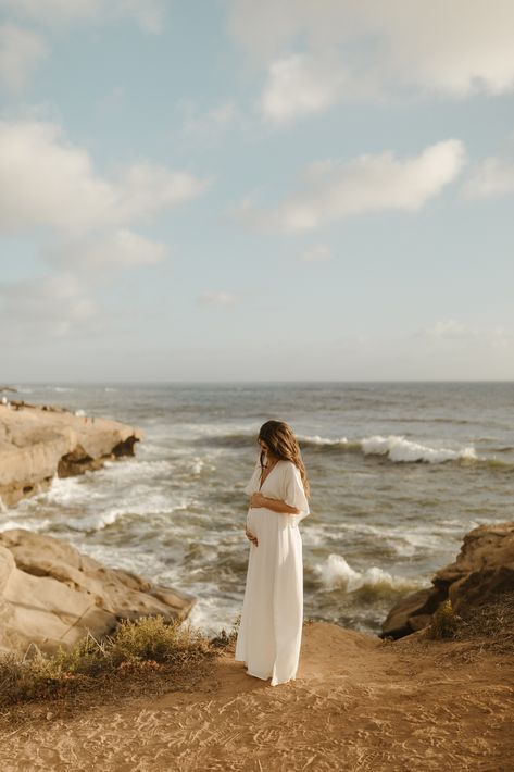 Sunset Cliffs Maternity Photos, Beach Maternity Photos Couples, Maternity Photos Beach, Pregnancy Photoshoot Beach, Maternity Shoot Beach, Neutral Purple, Boho Maternity Photos, Beach Maternity Pictures, Sunset Cliffs San Diego