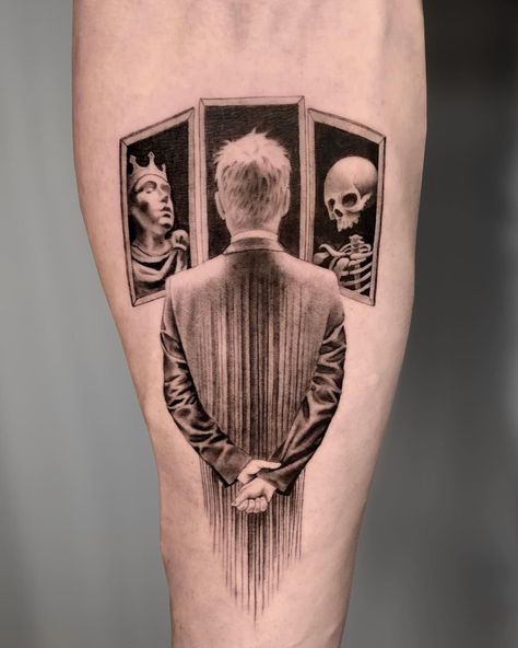 Backpiece Tattoo, Surreal Tattoo, Realistic Tattoo Sleeve, Tattoos Geometric, Spooky Tattoos, Tatuaje A Color, Arm Sleeve Tattoos, Small Tattoos For Guys, Hand Tattoos For Guys