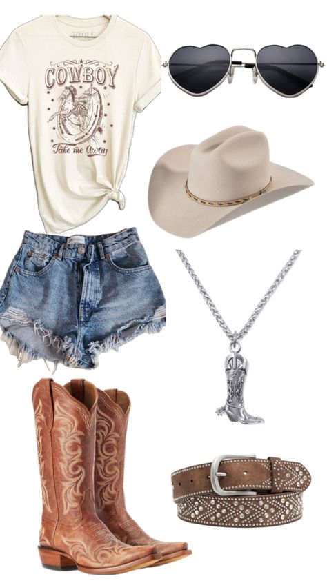 Cowgirl Outfits Concert, Cute Outfits For Concerts, Cowgirls Costume, Outfits For Concerts, Cowboy Cute, Cowboy Outfits For Women, Nashville Style Outfits, Gig Outfit, Country Summer Outfits