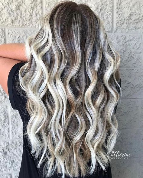 CATHERINE • MICHIGAN on Instagram: “Oreo swirl cake ▪️Technique- balayage/high contrast blonde ▪️Lightener- @oligopro cool tone & extra blonde ▪️Shadow root - Calura…” High Contrast Blonde, Blonde Shadow Root, Dimensional Hair Color, Baylage Hair, Balayage Straight Hair, Blonde Highlights On Dark Hair, Balayage Blond, Black Hair Balayage, Swirl Cake