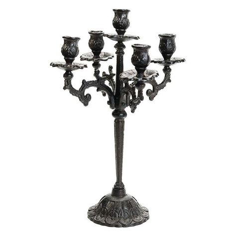 Features:- Material: heavy duty cast iron; painted in antique black brown color, absolutely a gorgeous item, very solid and durable, can be last for many many years.- Style: antique & luxuriant；this candle holder with a pretty candle tray & easy install design, 5 arms are very flexible, you can install it to be 1 & 3 & 5 arm style. the base plate with a round and heavy design, make it quite stable.- Uses: it can holds up to 5 candle sticks; An excellent ornament for weddings, birthdays, christma Witch Candle, Pillar Candle Stand, Pillar Candle Decor, Decorative Pillars, Metal Candelabra, Candlelight Dinner, Pretty Candle, Cadeau Parents, Iron Candlesticks