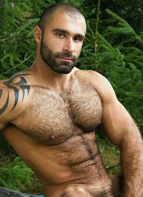 Muscle Bodybuilder, Moustaches, Male Form, Muscle Men, Male Body, Bearded Men, Male Beauty, Beards, In The Woods