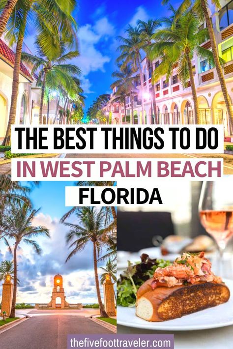 The Best Things to do in West Palm Beach Florida. This is the ultimate guide to the palm beaches in Florida: specifically West Palm Beach and Delray Beach.  What to do, where to eat, where to stay in the Palm beaches and the most fun things to do! | What to do in West Palm Beach | The ultimate guide to the Palm Beaches | West Palm Beach Guide | West Palm Beach Florida | #florida Places To Eat In West Palm Beach, Palm Beach Travel Guide, Palm Beach Travel, West Palm Beach Florida With Kids, Palm Beach Florida Things To Do, Palm Beach Shores Florida, Palm Beach Things To Do, Delray Beach Florida Things To Do, What To Wear In West Palm Beach