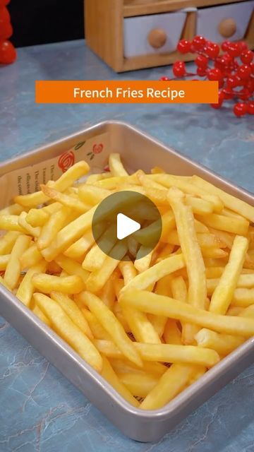 Lydia Lau on Instagram: "French Fries Recipe #potato #chineserecipes" What Goes With French Fries, Easy French Fries Recipe, Potato French Fries, How To Make Homemade French Fries, Home French Fries Recipe, How To Make French Fries, Long Potato Fries Recipe, Home Made French Fries, French Fries Homemade