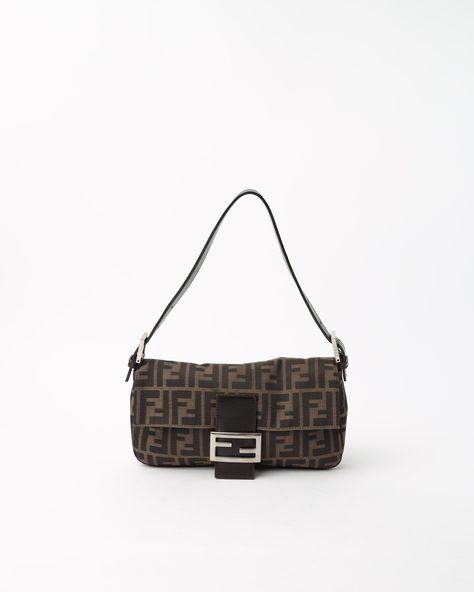 FENDI Vintage Zucca Baguette Shoulder Bag Baguette Bag Fendi, Fendi Vintage Baguette, Fendi Baguette Vintage, Purse Wishlist, Fendi Vintage Bag, Vintage Fendi Baguette, Fendi Zucca Bag, Fendi Zucca Baguette, Vintage Fendi Bag