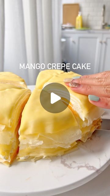 U-Taste Kitchen on Instagram: "Mango Crepe Cake. Recipe linked in my bio. #crepe #crepecake #crepes #nobake #dessert #desserts #recipe #viralvideos #viralreels #viralpost #foodie #foodnetwork" Mango Crepe Cake, Mango Cake Recipe Filipino, Mango Crepe, Mango Cake Recipe, Nobake Dessert, Crepe Cake Recipe, Banana Crepes, Mango Dessert Recipes, Filipino Dessert