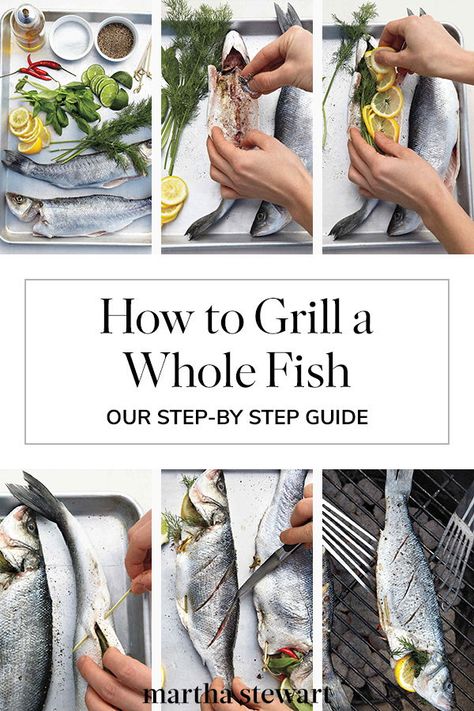 How To Cook A Whole Fish, Cooking Fish On The Grill, Bbq Fish Grill, How To Grill Fish On Grill, How To Grill Fish, Fish On The Grill, Fish In Foil Packets, Baked Whole Fish, Grilling Fish