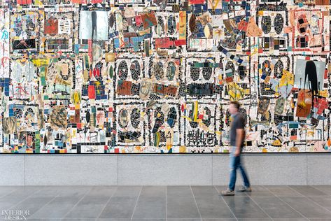 Manhattan Buildings, Rashid Johnson, Mosaic Mural, Brookfield Place, Interior Design News, Large Mural, Mosaic Murals, Places In New York, New Interior Design